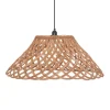 Candeeiro de teto CARAVANE bege em rattan