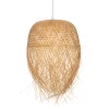 Candeeiro de teto ELIS bege em bambu 40cm