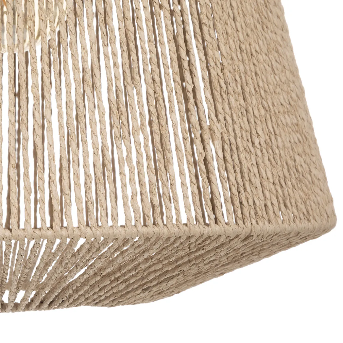 Candeeiro de teto em corda bege JILY