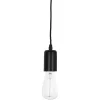Candeeiro de teto em metal preto