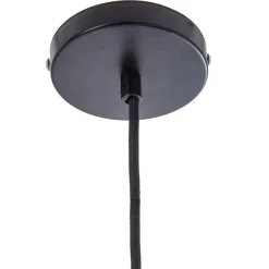 Candeeiro de teto em metal dourada