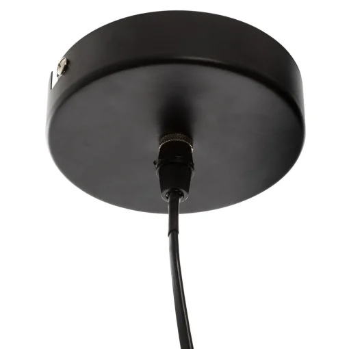 Candeeiro de teto em metal preto e dourado RODO