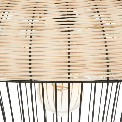 Candeeiro de teto em pvc e metal anea