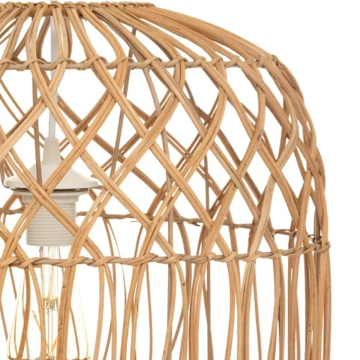Candeeiro de teto em rattan bege 38cm