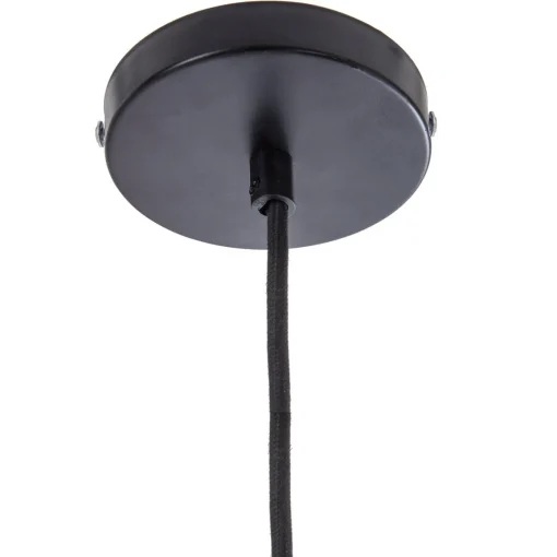 Candeeiro de teto em rattan preto