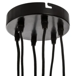 Candeeiro de teto FIL preto em metal