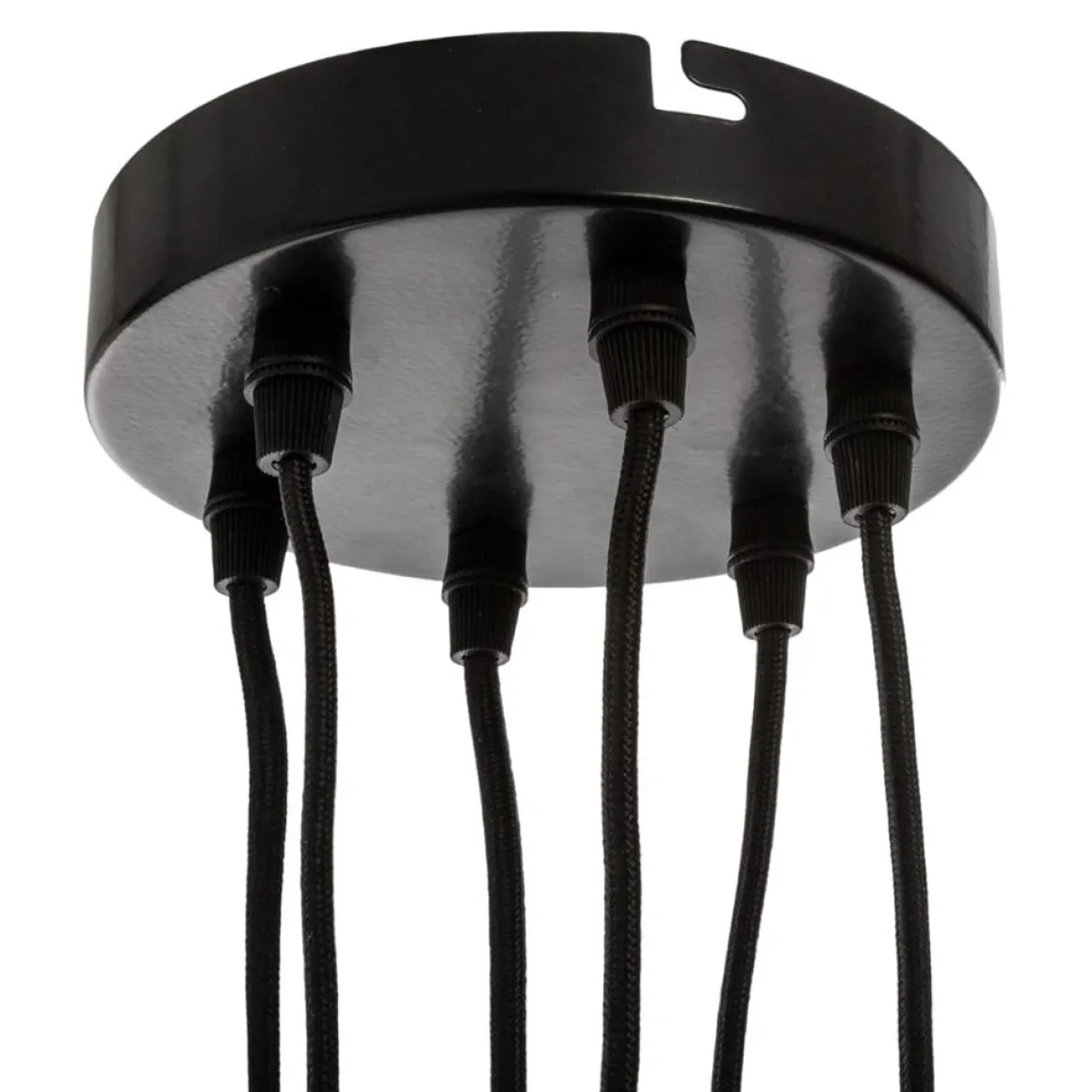 Candeeiro de teto FIL preto em metal