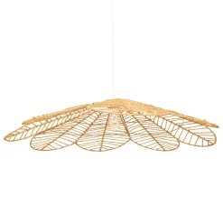 Candeeiro de teto FOLK bege em corda 98cm