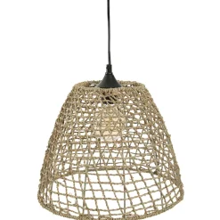 Candeeiro de teto JADA bege em rattan