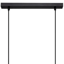 Candeeiro de teto jake para 5 lâmpadas em metal e pinho