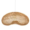Candeeiro de teto JENY bege em rattan 68cm