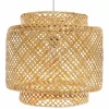 Candeeiro de teto LIBY em bambu natural