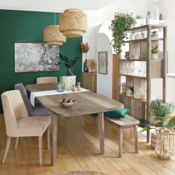 Candeeiro de teto LIBY em bambu natural