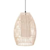 Candeeiro de teto MACY bege em rattan