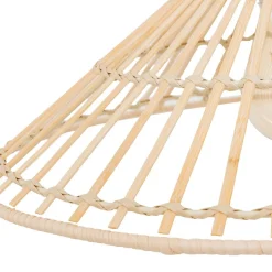 Candeeiro de teto MAHE bege em bambu