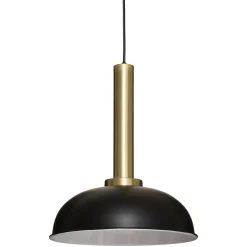 Candeeiro de teto MAZAL preto e dourado
