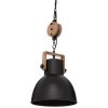 Candeeiro de teto SILAS preto em metal 23cm