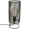 Candeeiro mesa NORA em metal preto 30cm