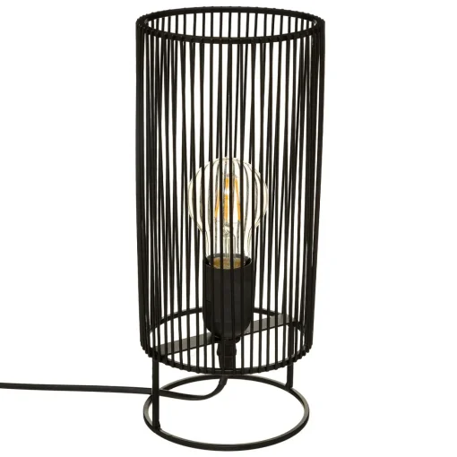 Candeeiro mesa NORA em metal preto 30cm