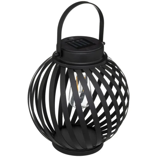 Candeeiro SOLAR preto