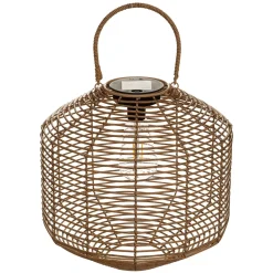 Candeeiro Solar Rattan 30cm