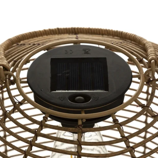 Candeeiro Solar Rattan 30cm