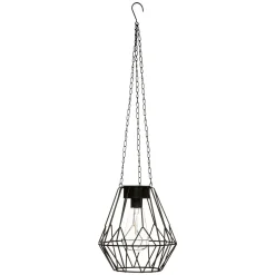 Candeeiro SOLAR suspenso preto