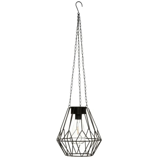 Candeeiro SOLAR suspenso preto