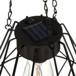 Candeeiro SOLAR suspenso preto