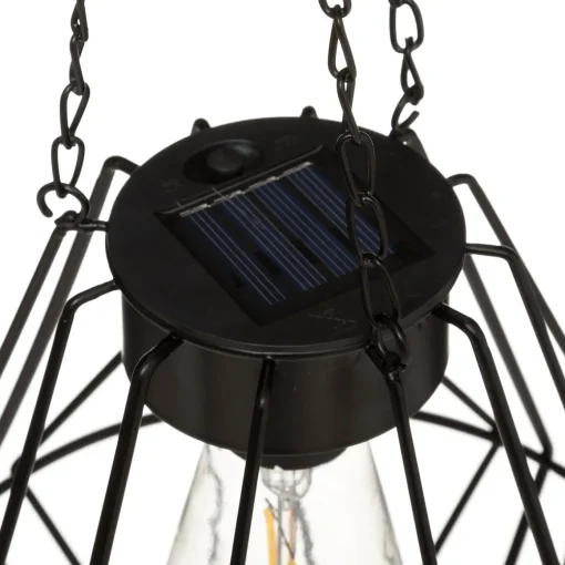Candeeiro SOLAR suspenso preto