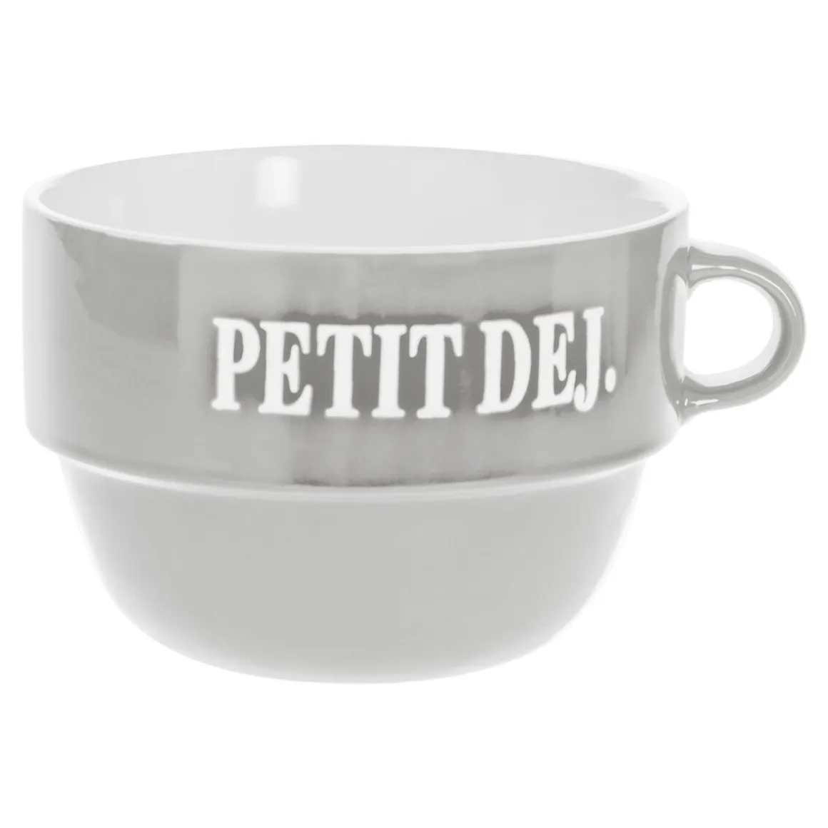 Caneca almoçadeira COLORAMA cinza 62cl