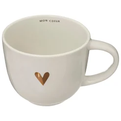 Caneca almoçadeira THE FLORAL branca 48cl