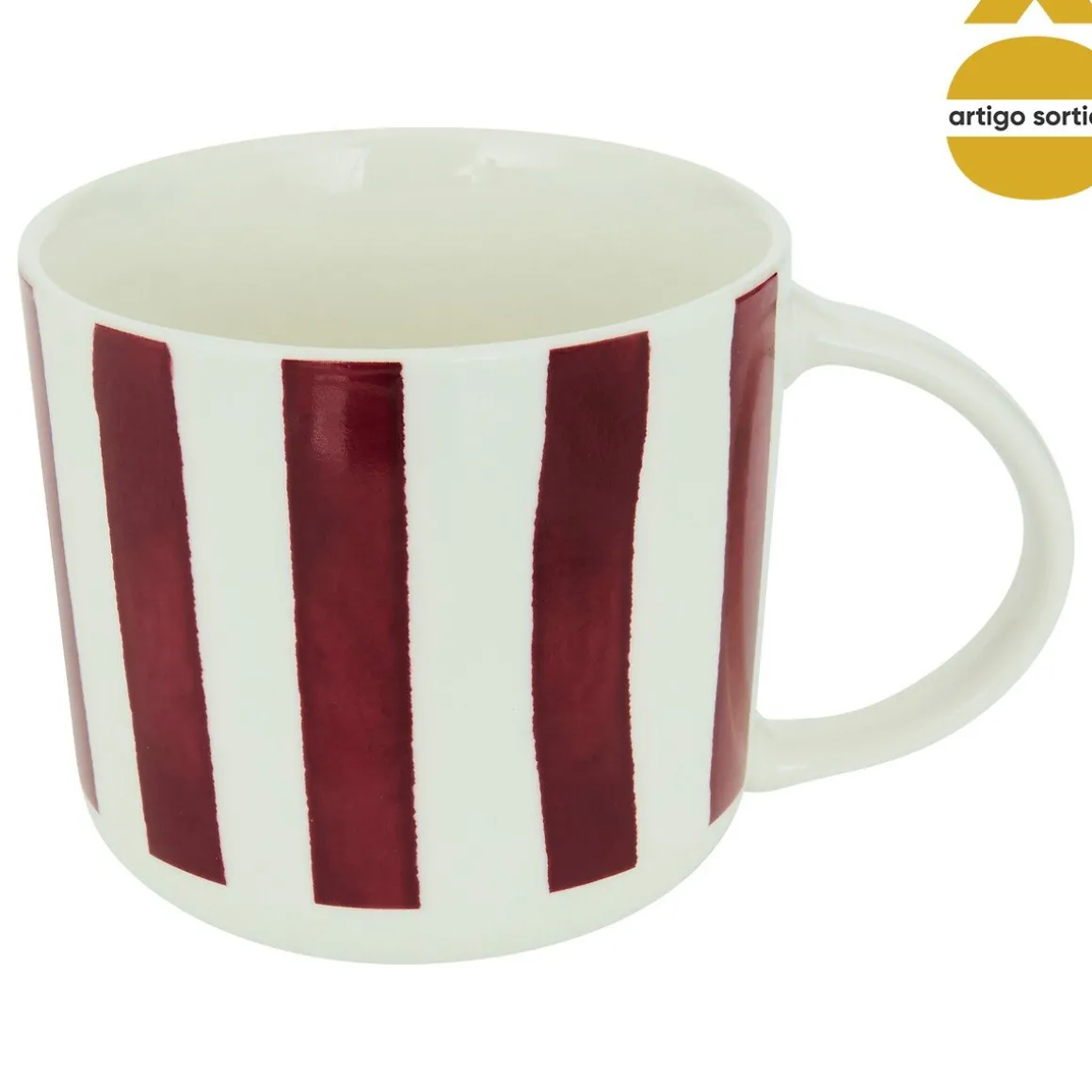 Caneca CHERI multicolor em porcelana 34cl