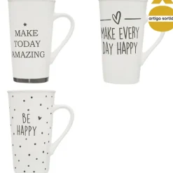 Caneca HAPPY em cerâmica 50cl