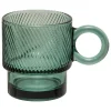 Caneca LORENE verde em vidro 30cl