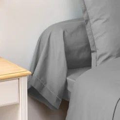 Capa cinza para almofada 85x185cm