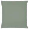 Capa de almofada verde em algodão percal 63x63cm