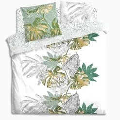 Capa de edredão e 2 capas de almofada monstera 220x240cm