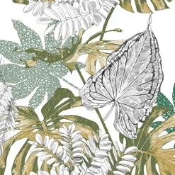 Capa de edredão e 2 capas de almofada monstera 220x240cm