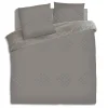 Capa de edredão e 2 capas de almofada TUFT cinza 220x240cm