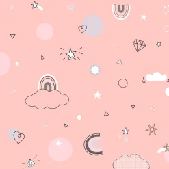 Capa de edredão e capa de almofada unicórnio reversivel 140x200cm