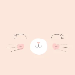 Capa de edredão e capa de almofada gato reversivel 140x200cm