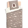 Capa de edredão e capa de almofada urso reversivel 140x200cm