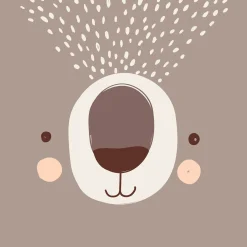 Capa de edredão e capa de almofada urso reversivel 140x200cm