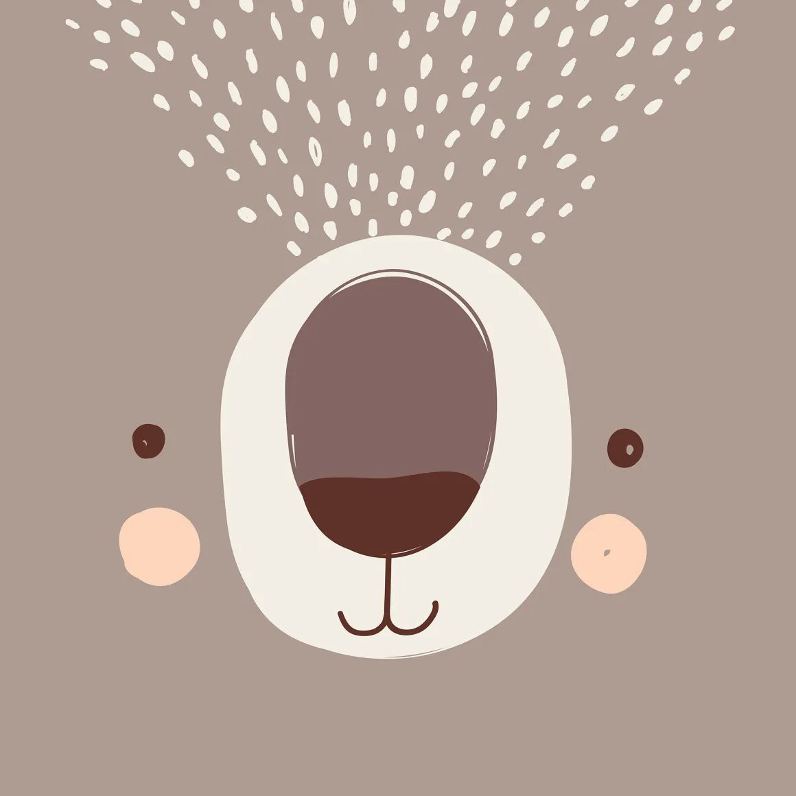 Capa de edredão e capa de almofada urso reversivel 140x200cm