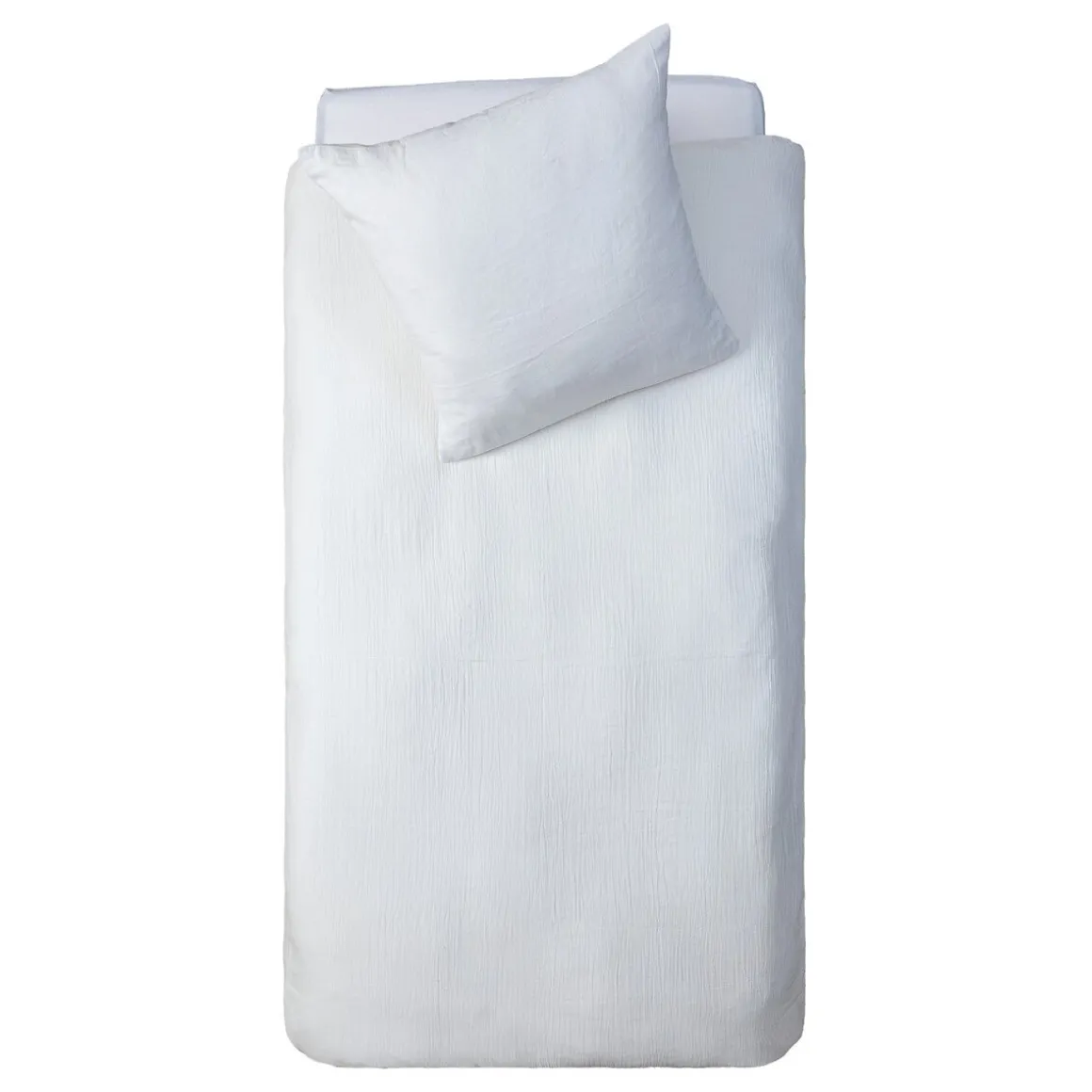 Capa de edredão e capa de almofada gaze branca 140x200cm