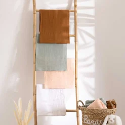 Capa de edredão e capa de almofada gaze branca 140x200cm