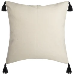 Capa para almofada RISCAS com pompons 40x40cm