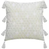 Capa para almofada SHINE branca com pompons 40x40cm