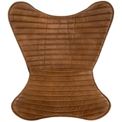 Capa para poltrona DARIO castanho em couro 91x74x77cm